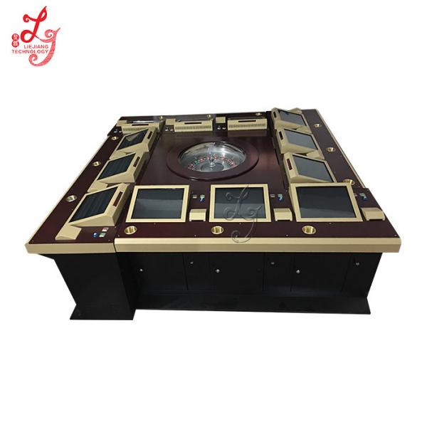 Quality Casino 12 Players Touch Screen Roulette Game Machine / Jackpot Gambling Game Machine for sale