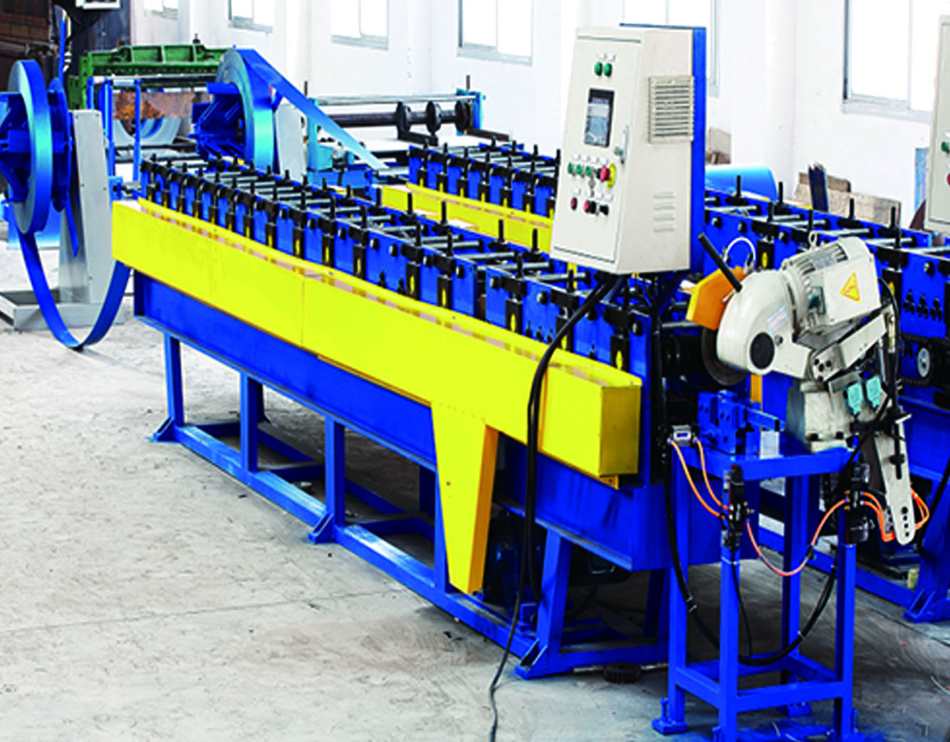 China Easy Operate Square Steel Ceiling Support Pipe Making Machine 0.2-0.5mm Thickness factory