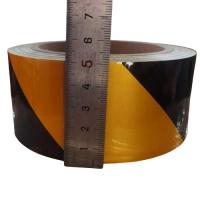 China Adhesive PE Protective Film Black Yellow Warning Tape ISO9001 SGS CE ROHS Approved factory