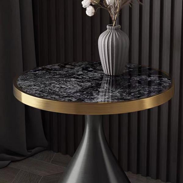 Quality Ethereal Oasis Nordic Side Table , Stainless Steel Marble Ceramic Coffee Table for sale
