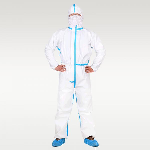 Quality Non Woven Microporous Protective Coverall Jumpsuit Disposable Decorators Overalls for sale