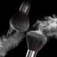 China Black 8pcs Unbranded Makeup Brush Set Synthetic Fiber With Bag for sale