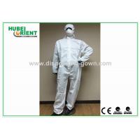 China Type 5/6 Disposable Coveralls With Hood Splash Proof SMS Chemical Coveralls factory