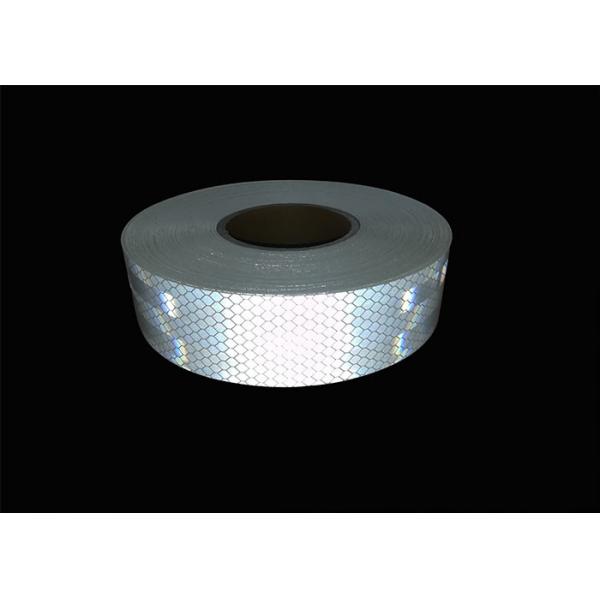Quality Truck Car Reflective Conspicuity Tape , Clear Red Retro White Fluorescent Tape for sale