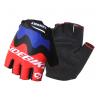 China Outdoor Sports Bike Half Finger Gloves Customized Label Bright Color Printed factory