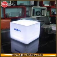 China New Design Rectangle Shape Absolut LED Ice Bucket for Brand Advertisment for sale