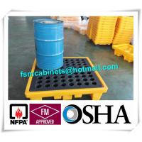 China Oil Drum Spill Pallet Containments , Fire Resistant File Cabinet For Drum Spill Pallet factory