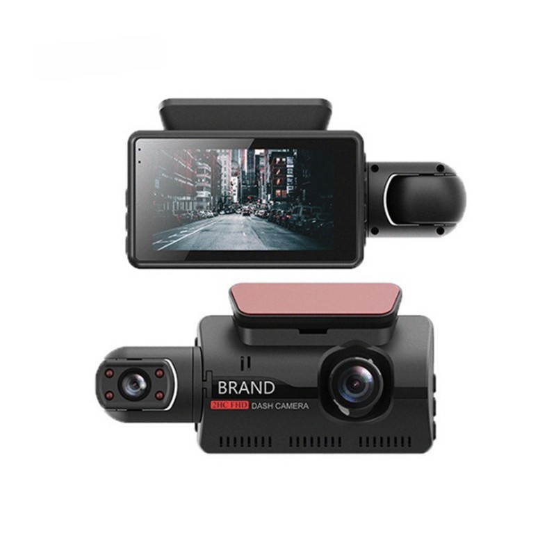 Quality Car Rearview Blackbox DVR Dash Cam Digital Car Camcorder Dashboard 3Lens 1080p for sale