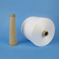 China Staple Fiber Polyester Core Spun Yarn 50s/2 Double Twist With High Tensile Smooth factory