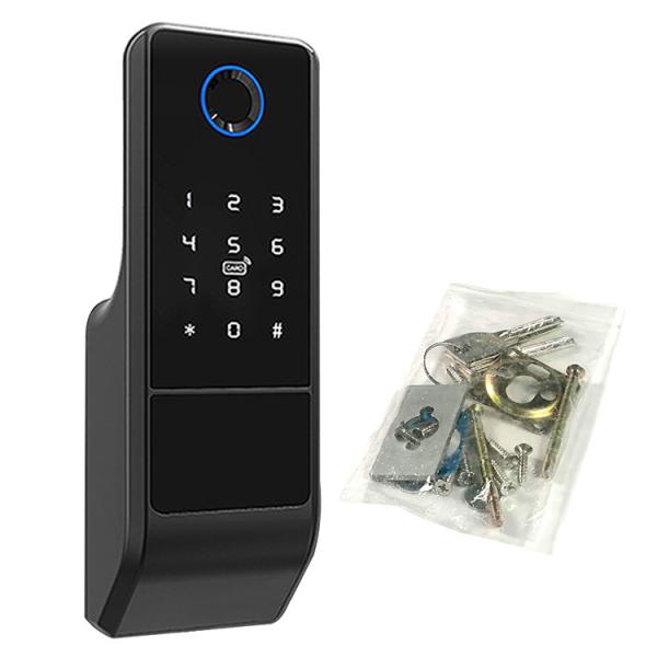 Quality Smart Tuya Wifi Lock Mobile Control Fingerprint RFID Open Flat Home Lock for sale