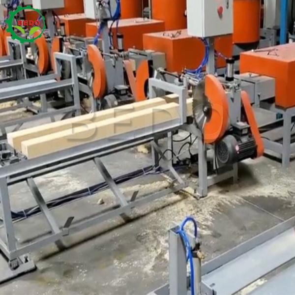 Quality BEDO Wood Sawdust Pallet Block Making Machine 380V 4.8*0.78*1.32m for sale
