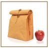 China Brown Waterproof Cosmetic Bag Waxed Canvas Material 9 . 5 * 4 * 4 . 5CM factory