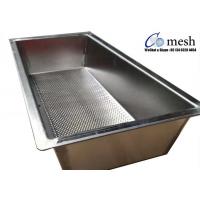 China Heavy Duty Stainless Steel Perforated Metal Tray 2mm Thickness For Making Cheese factory