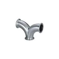 China Sanitary pipe fittings/90 degree Clamped Double Bend for sale