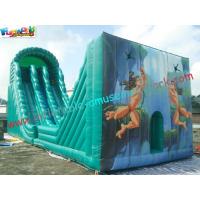 China Hot Giant Rent Inflatable Slide / Tarzan Inflatable Zip Line Slide Slip Game For Sports factory