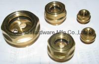 China circular brass fluid level oil sight glasses with tempered glass ,male NPT BSP,Metric thread factory