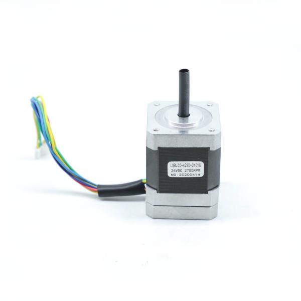 Quality Small 24V Dc Brushless Permanent Magnet Motor Nema 17 0.5a 0.15 NM 42BLF05A for sale