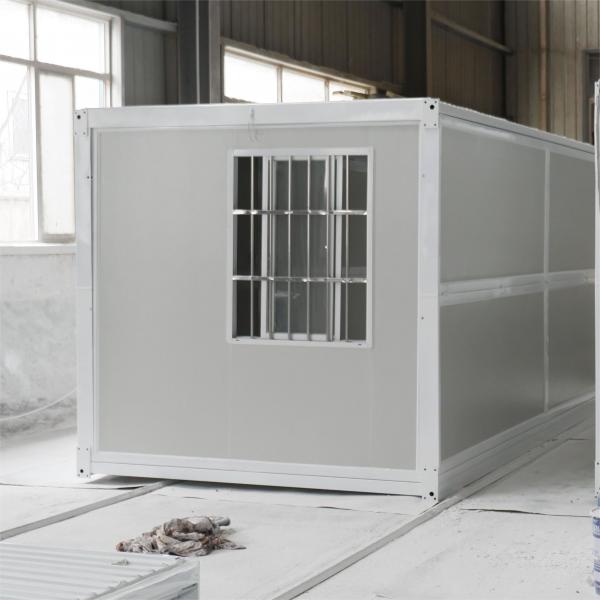 Quality Folding Prefab Site Office Container House With Polyurethane Foam Wall for sale