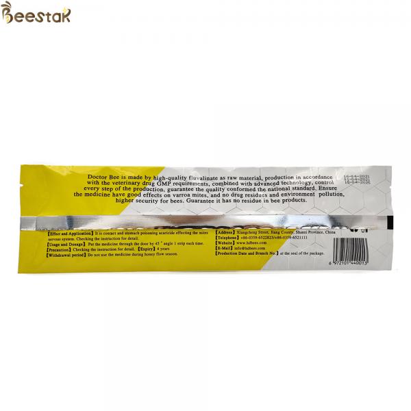 Quality Doctor Bee ( 10 Strips ) Bee Medicine Against Varroa Bee Mites Fluvalinate Strip for sale