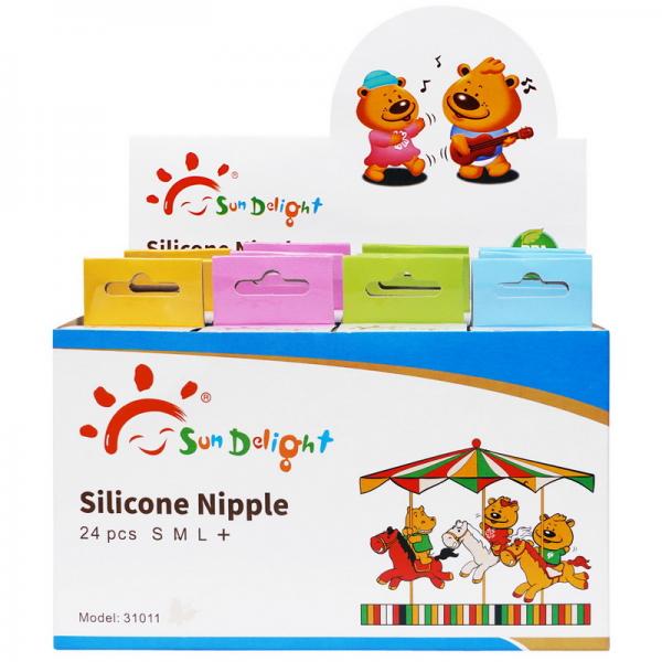 Quality BPA Free 120℃ Standard Rubber Baby Silicone Nipple for sale