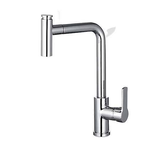 Quality Brass Pull Down Single Handle Kitchen Faucet Deck Mounted ODM OEM for sale