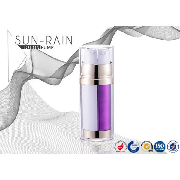 Quality 0.23cc Non spill round lotion bottle PMMA material SR-2252B cosmetic pump bottle for sale
