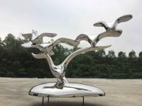 China Custom Size Stainless Steel Metal Animal Sculptures For Garden Ornaments factory