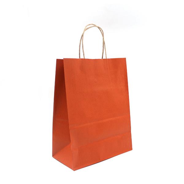 Quality Recycled Paper Shopping Bags With Handles OEM Printing Logo for sale