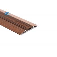China ODM Aluminium Anti Slip Stair Edge Nosing , Wood Grain Stair Nosing For Carpet for sale