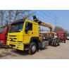 China HOWO 6X4 Cargo Truck With 10 Tons Straight Boom Truck Mounted Crane  Truck Crane Colour Option factory
