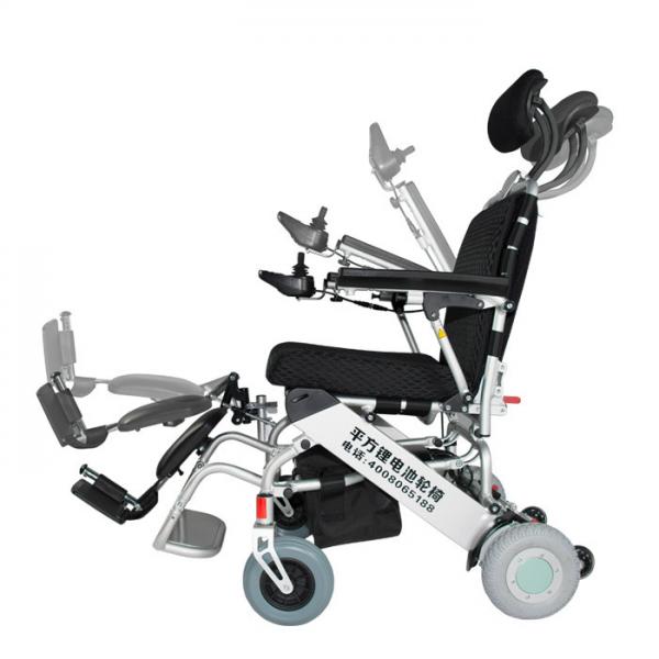 Quality Electromagnetic Brake Aluminum Alloy CE ISO Fold Up Wheelchair for sale