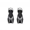 China Professional Short Scuba Diving Flippers With Open Heel Design factory