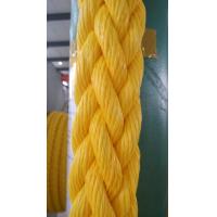 China 12 strand yellow color polypropylene super danline mooring ropes for sale