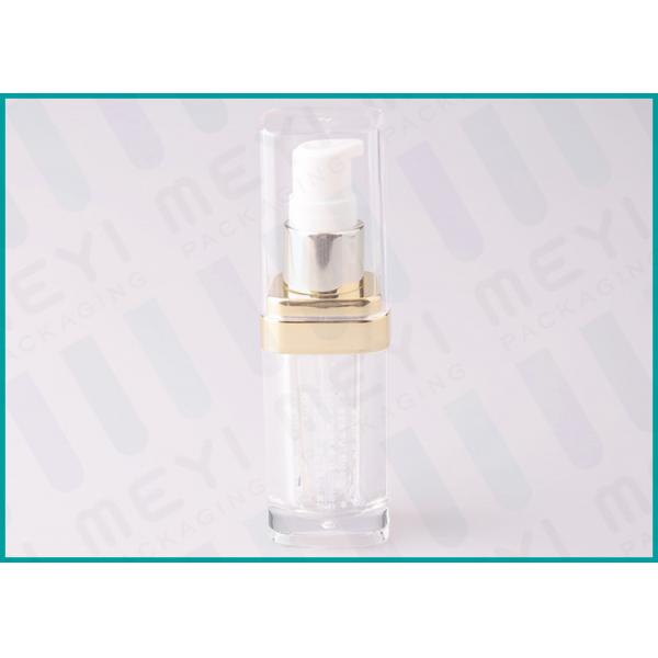 Quality Square Acrylic Cosmetic Pump Bottle 15 ML 20 ML 30 ML For Lotion And Essence for sale