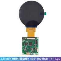 Quality HDMI Round Touch Screen Display 2.8 Inch 480x480 40 PINS MIPI RGB Interface for sale
