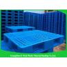 China Heavy Duty Rackable 1 Ton Steel Reinforced blue Plastic Pallets 1200*1000mm factory