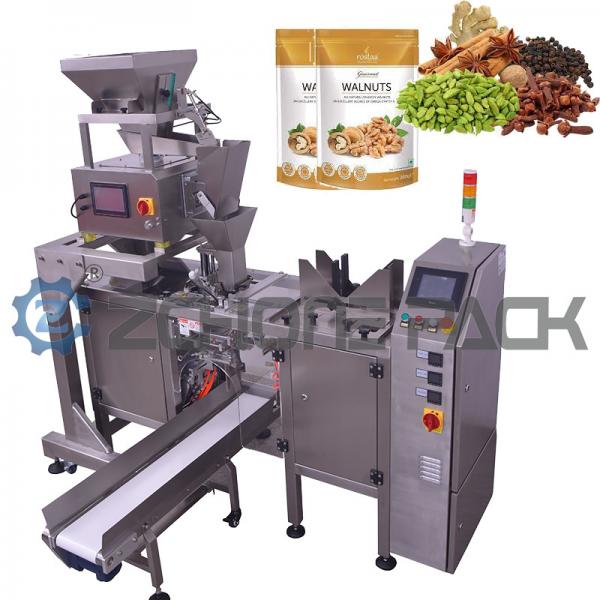 Quality Doypack Packing Machine With Single Or 2 Head Linear Weighing Packaging Line for sale