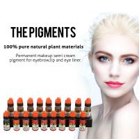 China OEM Pure Natural Plant Semi Permanent Makeup Pigments For Eyebrow Tattoo factory