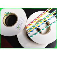 China 28GSM 27mm x 5000m Straw Wrapping Paper Roll For Party Food Grade factory