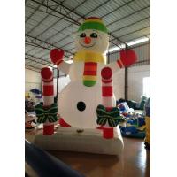 China Customized Holiday Inflatable Christmas Decorations Snowman 3.5 X 2.5 X 4m factory