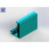 China Blue Green Coated Aluminum Curtain Wall Profile CA70 Series Exposed Frame factory