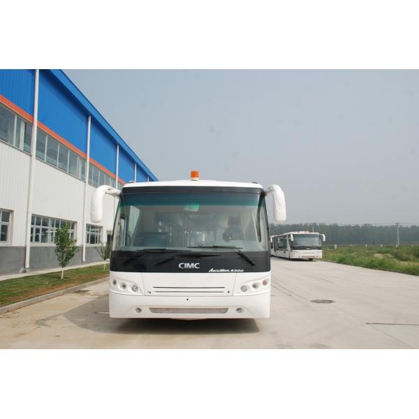 Quality Low Carbon Alloy Steel Body Airport Transfer Coach , Right / Left Hand Drive Bus Apron Bus for sale