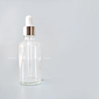 China SXT-06 50ml transparent essential oil Bottles empty glass bottles with button dropper pipette factory