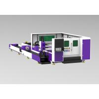 Quality Tube / Pipe Cnc Laser Cutting Equipment IPG Source High Position Acccuracy for sale