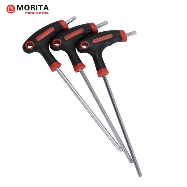 Quality T handle allen key CR-V steel Slotted, Phillips, Pozi and Torx can be available extra long design strong torsion for sale