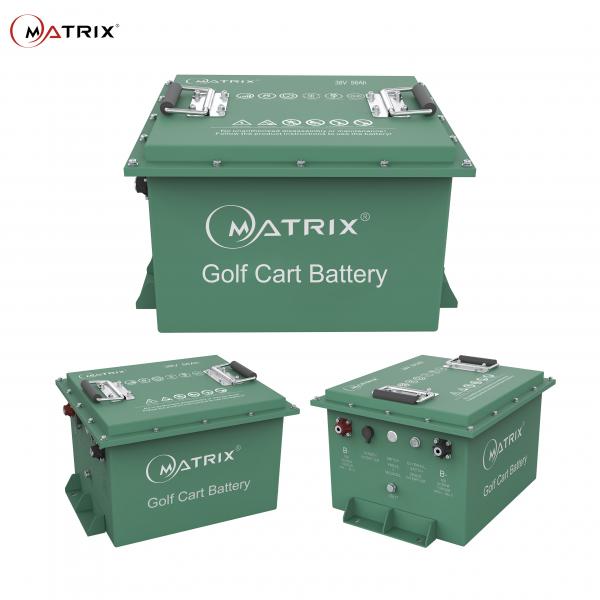 Quality MATRIX Brand Lithium 36V Golf Cart Battery S3856 With IP67 Case for sale