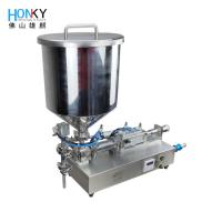 China Desktop Hopper Piston Whiten Cream Filling Machine With High Precision Metering Pumps factory