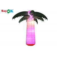 China Waterproof  Inflatable Lighting Decoration Christmas Coconut Palm Tree Light for sale
