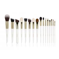 China Vonira Artisan Studio 16pcs Makeup Brushes Kit With Gold Copper Ferrule Wooden Handles factory