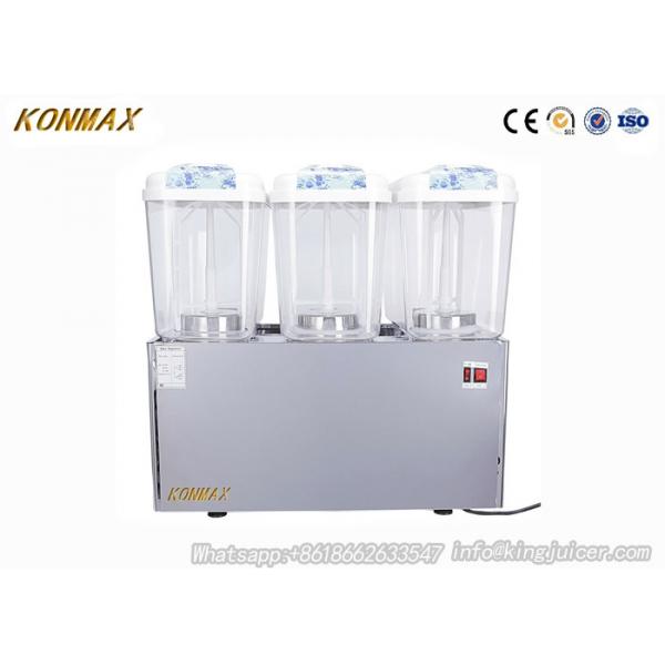 Quality Stainless Steel Cold Drink Dispenser , 9L×4 Cold And Heat Milk / Coffe Dispenser for sale